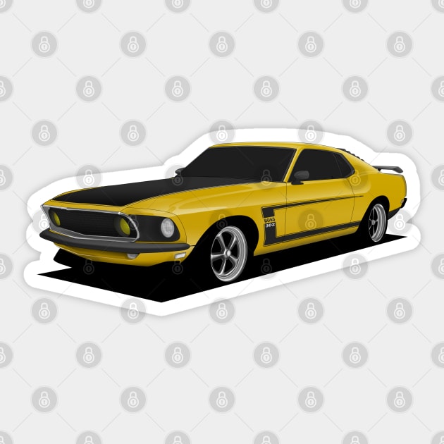 Ford Mustang Sticker by turboosted